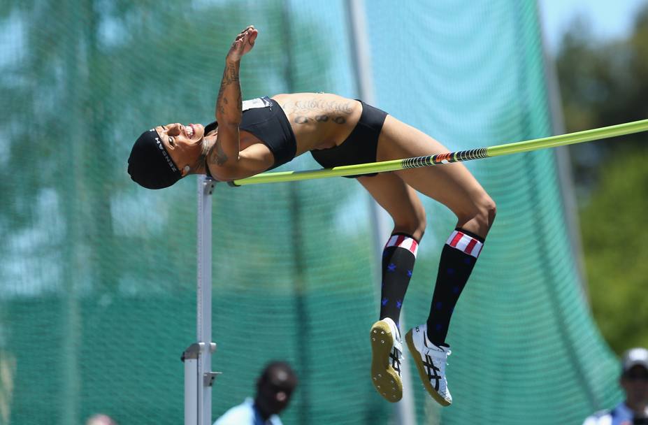 Ai Trials di Sacramento la 28enne Inika McPherson ha vinto l&#39;alto saltando i 2 metri. (Afp)